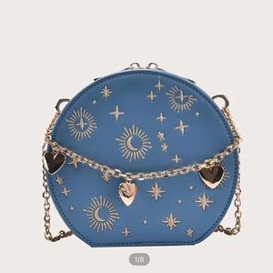 Heart decor star crossbody bag